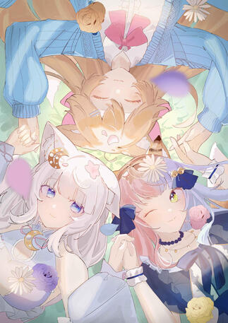 Fox Friends by kamo_seounegiUntitled