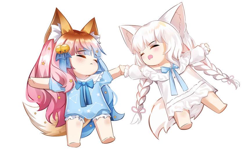 Nini and Nyu Sleep by ro arts
